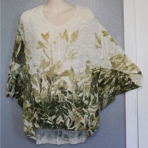Angel Of The North Anthropologie Forest Floor Batwing Sweater Top Small